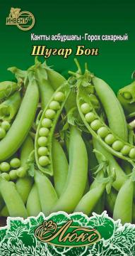 Горох сахарный Шугар бон Инвент-Плюс Тұқымдар  Шугар Бон Қантты бұршағы / Люкс Сериясы