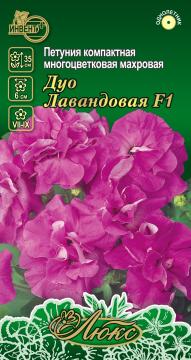 ЦВ Петуния махровая Дуо Лавандовая F1  Инвент-ПлюсТұқымдар Дуо Лавандовая F1 Түкті петуниясы 