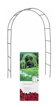 Арка для роз и вьюнов метал."Клевер"-1 250*115*25см