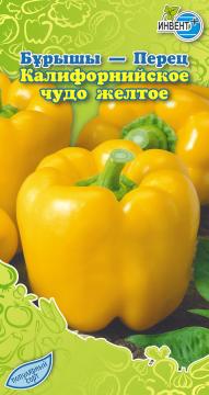 Перец Калифорнийское чудо желтое  Инвент-ПлюсТұқымдар Калифорнийское Чудо Желтое Бұрышы