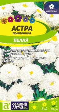 Цв. Астра Помпонная Белая  /Сем Алт/