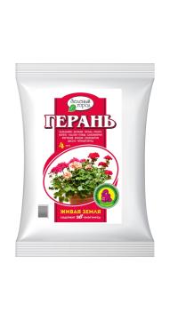 Почвогрунт на основе биогумуса "Герань 4л (в уп-10шт) (Зеленый город)