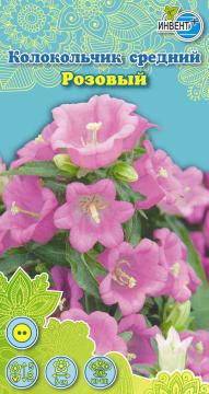 ЦВ Колокольчик средний розовый Инвент-ПлюсТұқымдар Розовый Қоныраугүл орташа