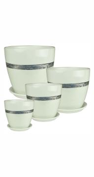 Бутон эстет сер/бел  d 12см  