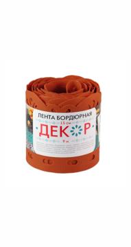 Лента бордюрная БД -15/9 Декор  терракот