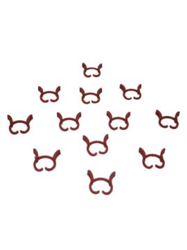 ИНВ:зажим для растений 2см бел,зел,тер. 50шт 