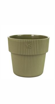 Горшок с дренажной системой Алемар Випсет 4,8л оливка