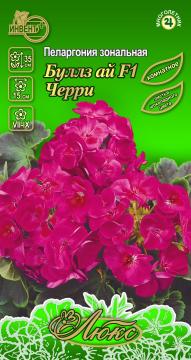 ЦВ Комн Пеларгония зональная Буллз Ай F1 Черри Тұқымдар Буллз ай F1 Черри аймақтық пеларгониясы