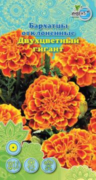 ЦВ Бархатцы отклоненные Двухцветный гигант Инвент-ПлюсТұқымдар Двухцветный Гигант Қайырылған бар, 