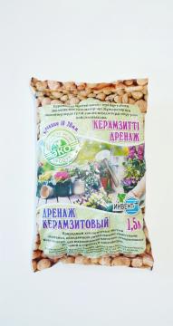 Керамзитовый дренаж (средний фракция 10-20 мм) (1,5л) (10шт) (Инвент)**