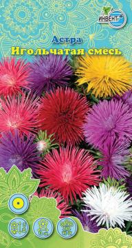 Астра Игольчатая смесь Инвент-Плюс Тұқымдар Игольчатая Қашқаргүлі Қоспа