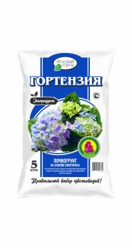 Почвогрунт на основе биогумуса "Гортензия" 5л (в уп-8шт) (Зеленый город)