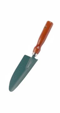 Совок посадочный широкий GRINDA ,из углеродной стали с дер ручкой,290мм 421211